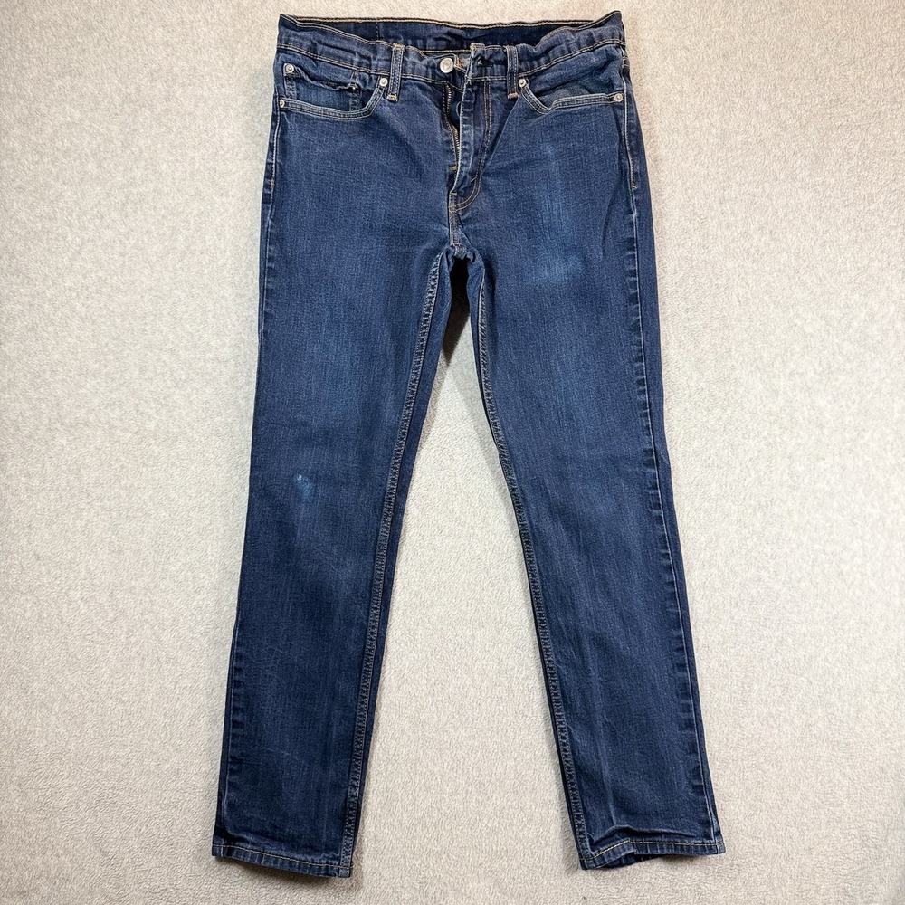 Levis‎ 511 Jeans Mens 34x30 Blue Slim Straight Mid Rise Dark Wash Stretch